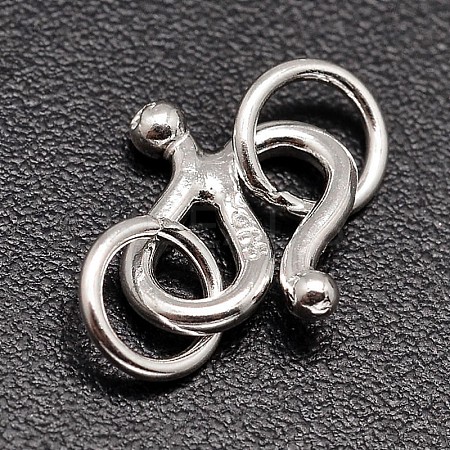 Sterling Silver S-Hook Clasps STER-F014-01B-1