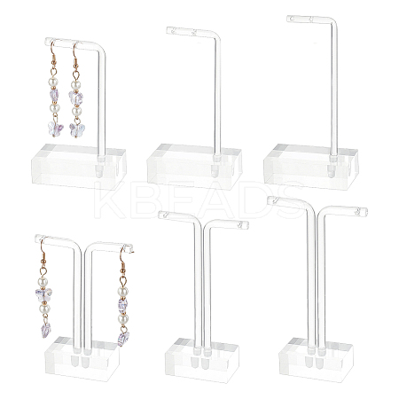   2Sets 2 Style T Bar Earring Acrylic Displays Sets EDIS-PH0001-08-1