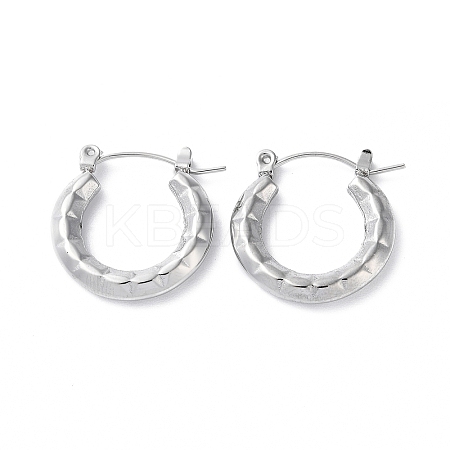 Non-Tarnish 304 Stainless Steel Hoop Earrings STAS-Z052-11P-1