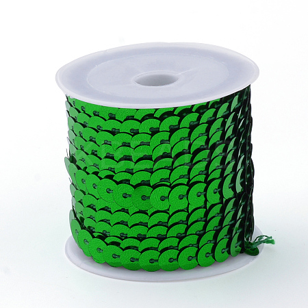 Eco-Friendly Plastic Paillette Beads PVC-Q092-6mm-4-1