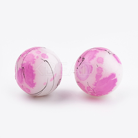 Drawbench & Baking Paint Glass Beads Strands LS-GLAA-S176-6mm-09-1