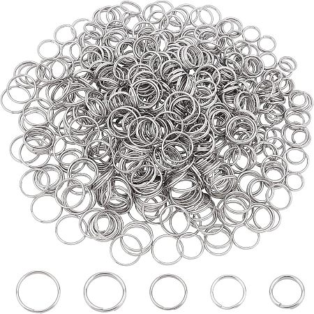 500pcs 5 Style 304 Stainless Steel Split Rings STAS-UN0026-11-1