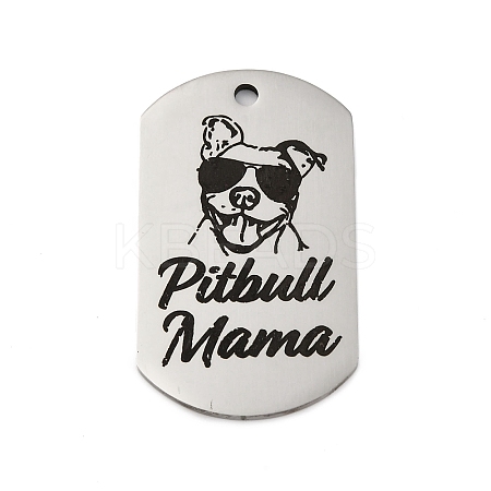 Anti-Tarnish 201 Stainless Steel Pendants STAS-R002-02P-09-1