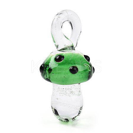 Handmade Lampwork Pendants LAMP-T021-18H-1