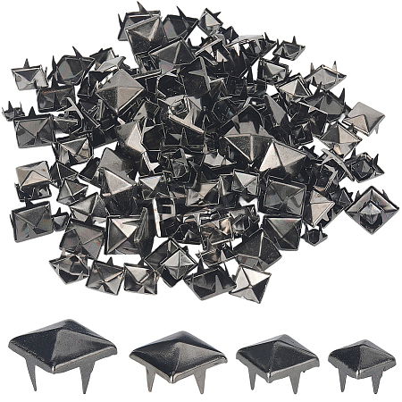 200Pcs 4 Styles Iron Studs Rivets IFIN-GF0001-54B-1