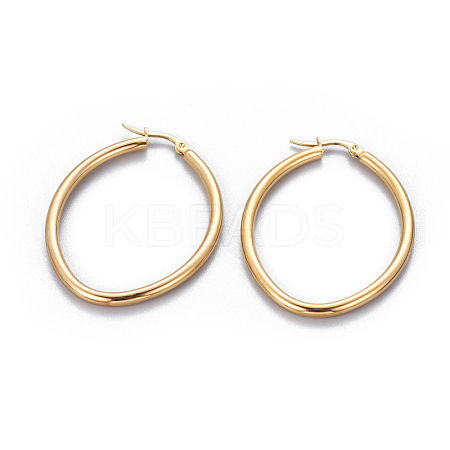 201 Stainless Steel Hoop Earrings EJEW-F219-10B-G-1