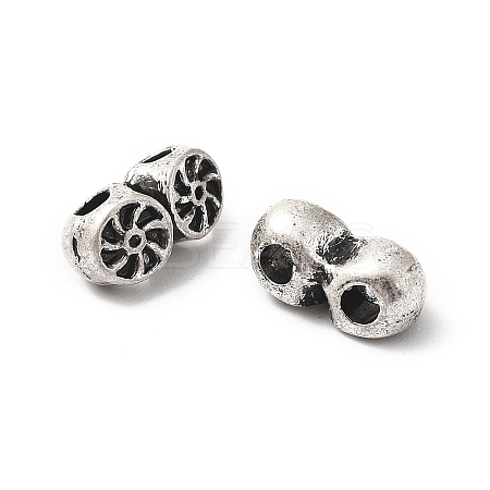 Tibetan Style Alloy Beads PALLOY-F317-01AS-1