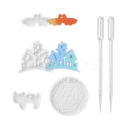 Halloween DIY Pendants Resin Silicone Molds DIY-LS0001-13-1