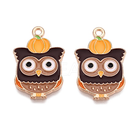 Thanksgiving Day Theme Alloy Enamel Pendants ENAM-T020-35D-1