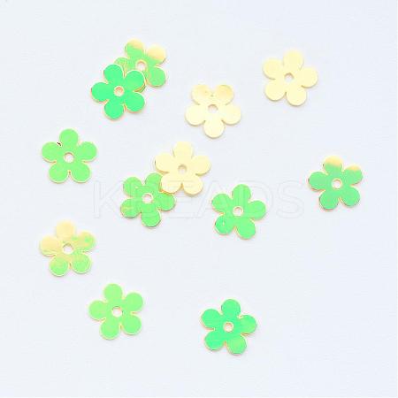 Ornament Accessories Disc Plastic Paillette Beads PVC-R016-0420-1