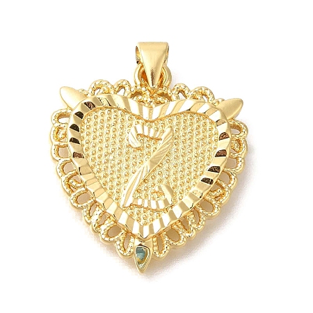 Rack Plating Brass Pendants KK-I722-09G-Z-1