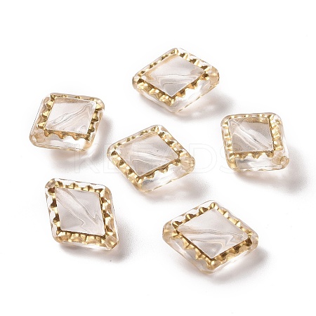 Transparent Acrylic Beads X-OACR-E015-32-1