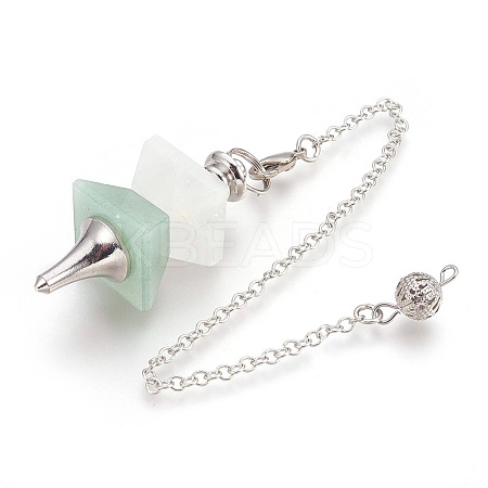Natural Green Aventurine Dowsing Pendulums KK-F756-09G-1