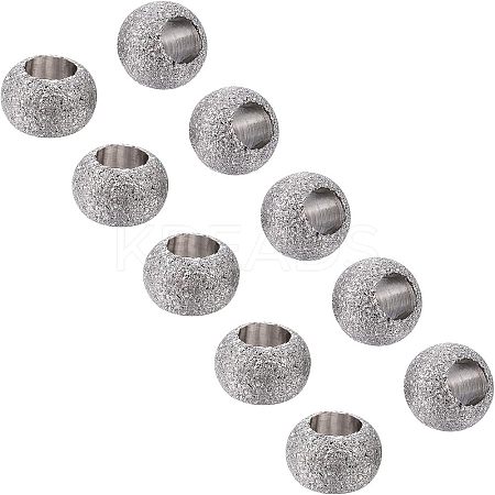 304 Stainless Steel Textured Spacer Beads STAS-UN0005-54-1