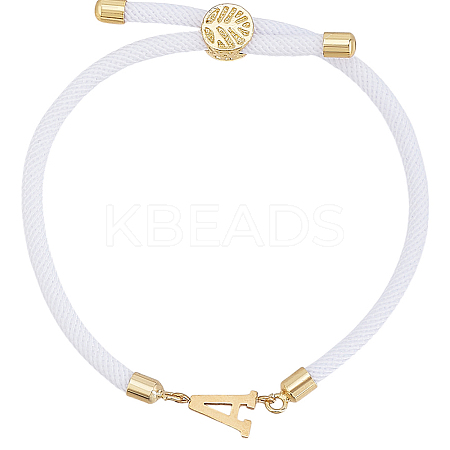 1pc Adjustable Nylon Cord Slider Bracelets for Women BJEW-LP0001-33A-G-1