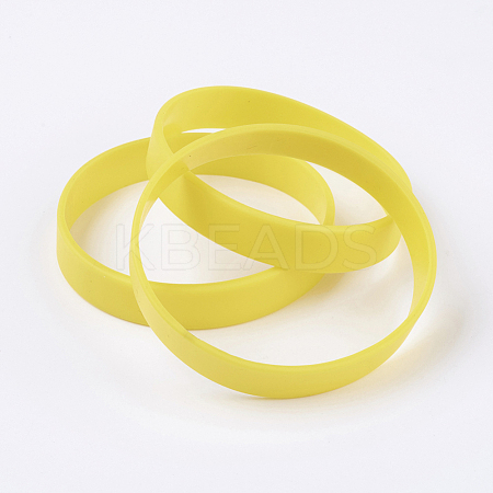 Silicone Wristbands Bracelets BJEW-J176-A-19-1