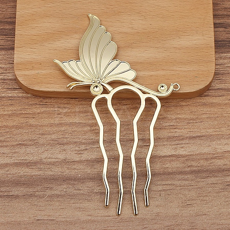 Alloy Hair Comb Findings PW-WG64051-04-1