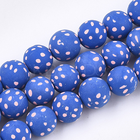 Handmade Polymer Clay Beads Strands CLAY-S092-19A-1