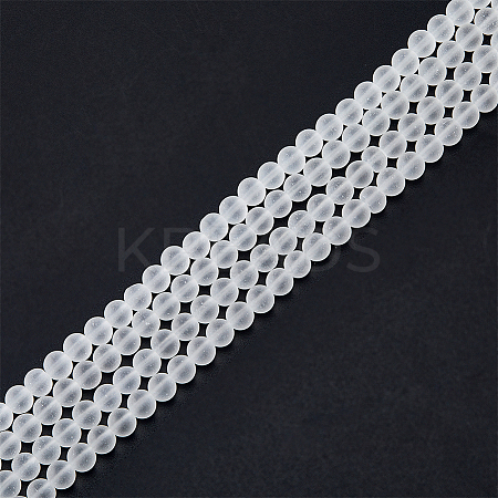 2 Strands Transparent Glass Beads Strands GLAA-DC0001-41-1
