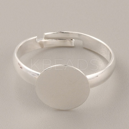 Adjustable Brass Finger Rings Components KK-WH0054-22C-S-1