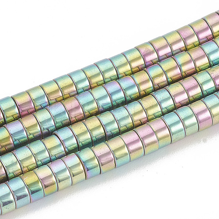 Electroplate Non-magnetic Synthetic Hematite Beads Strands G-T061-141C-1