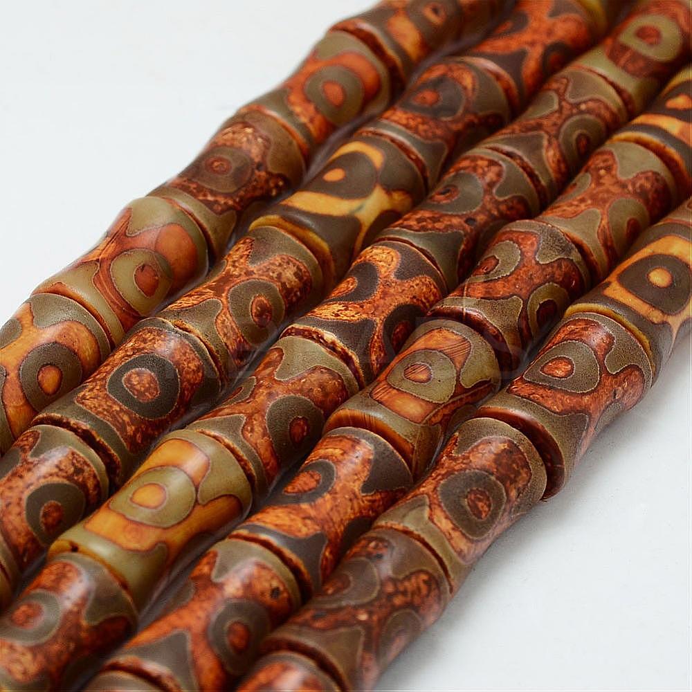 Wholesale Tibetan Style DZi Beads Strands, Natural Agate Beads, Dyed ...