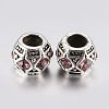Tibetan Style Alloy Rhinestone European Beads PALLOY-F200-05E-1
