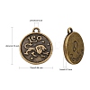 Tibetan Style Pendants X-PALLOY-E196-AB-NF-4
