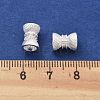 Brass Micro Pave Cubic Zirconia Beads KK-B134-35S-3