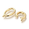 Brass Fold Over Clasps KK-H480-15G-2