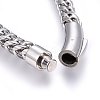 304 Stainless Steel Chain Bracelets BJEW-L631-42P-3