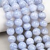 Natural Blue Lace Agate Beads Strands G-D106-A01-12mm-1