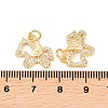 Brass Micro Pave Cubic Zirconia Pendants KK-C162-033G-3