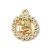 Brass Micro Pave Cubic Zirconia Pendants KK-B079-11G-1