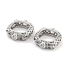 Brass Micro Pave Green Cubic Zircon Spacer Beads KK-P271-21P-2