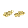 Brass Micro Pave Cubic Zirconia Bird Pendants KK-E068-VB310-3