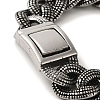 304 Stainless Steel Cuban Link Chain Bracelets for Women Men BJEW-Q341-06C-AS-3
