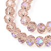 Electroplate Glass Beads Strands EGLA-A034-T2mm-L22-3