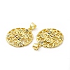 Brass Micro Pave Cubic Zirconia Pendants KK-H441-30G-2