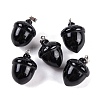 Natural Obsidian Pendants G-Q172-08P-02-1