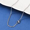 Tarnish Resistant 304 Stainless Steel Cable Chain Necklace Making STAS-P045-05P-1