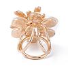 Alloy Rhinestone Women Lady Girls Fashion Scarf Ring Buckle JEWB-WH0011-12KCG-2