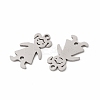 Non-Tarnish 201 Stainless Steel Connector Charms STAS-K251-091P-2