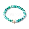 12Pcs 12 Color Polymer Clay Heishi Surfer Stretch Bracelets Set BJEW-JB10011-3