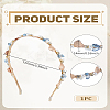 1Pc Zinc Alloy Rhinestone Hair Bands OHAR-LP0003-005B-2