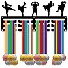 Sports Theme Iron Medal Hanger Holder Display Wall Rack ODIS-WH0055-171-1