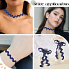 10 Yards Polyester Wavy Fringe Trim Ribbon OCOR-GF0004-25A-4