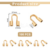 100Pcs 304 Stainless Steel Wire Guardian and Protectors STAS-PH0005-83A-2