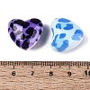 Leopard Printed Opaque Acrylic Beads OACR-Q199-06-3