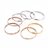 Fashion Tri-color 304 Stainless Steel Buddhist Bangle Sets BJEW-L664-024A-M-2